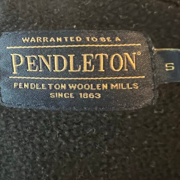 Pendleton Hoodie men’s small black Southwest Aztec design sweatshirt pullover - Picture 4 of 4